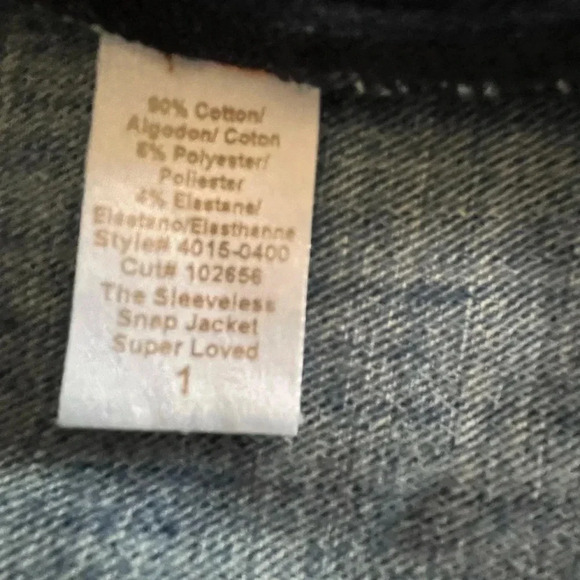 CURRENT/ELLIOT Sleeveless Super Loved Snap Vest - Picture 7 of 11